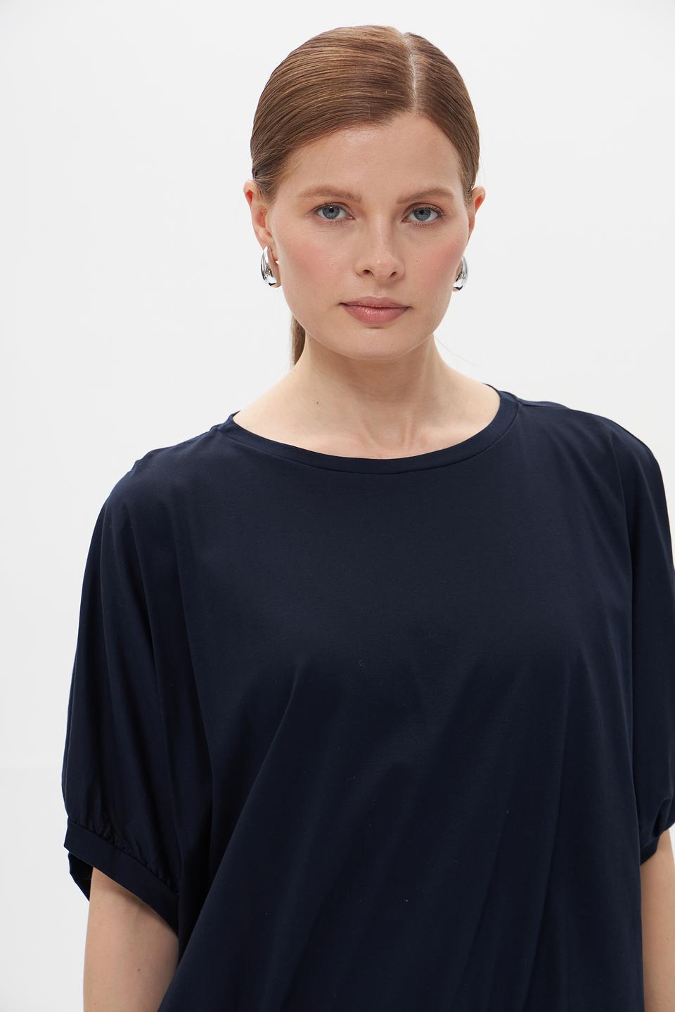 Футболка Croche с рукавом-фонарик