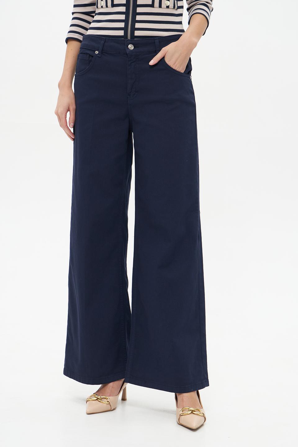 Джинсы Croche клеш тёмно-синие