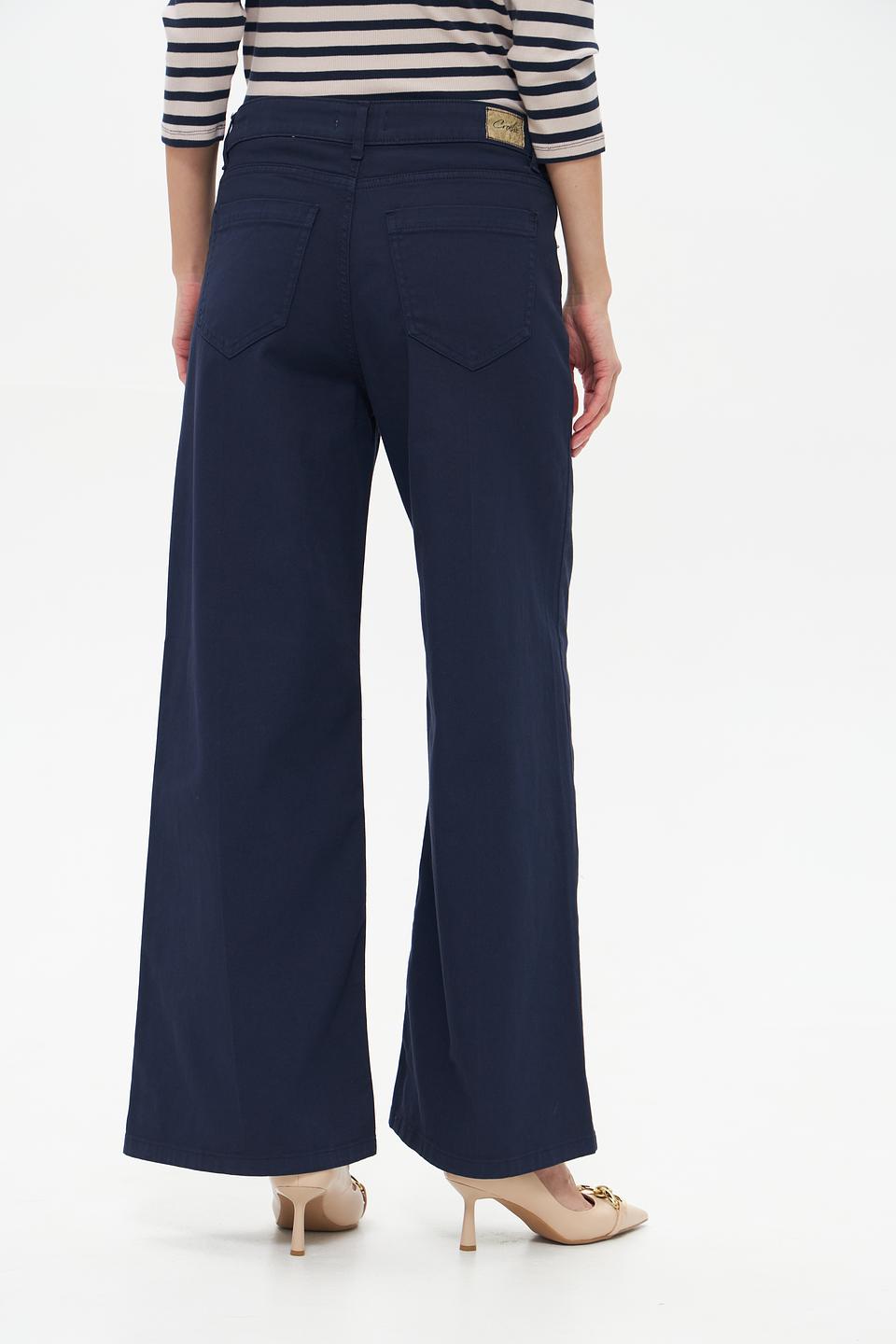 Джинсы Croche клеш тёмно-синие