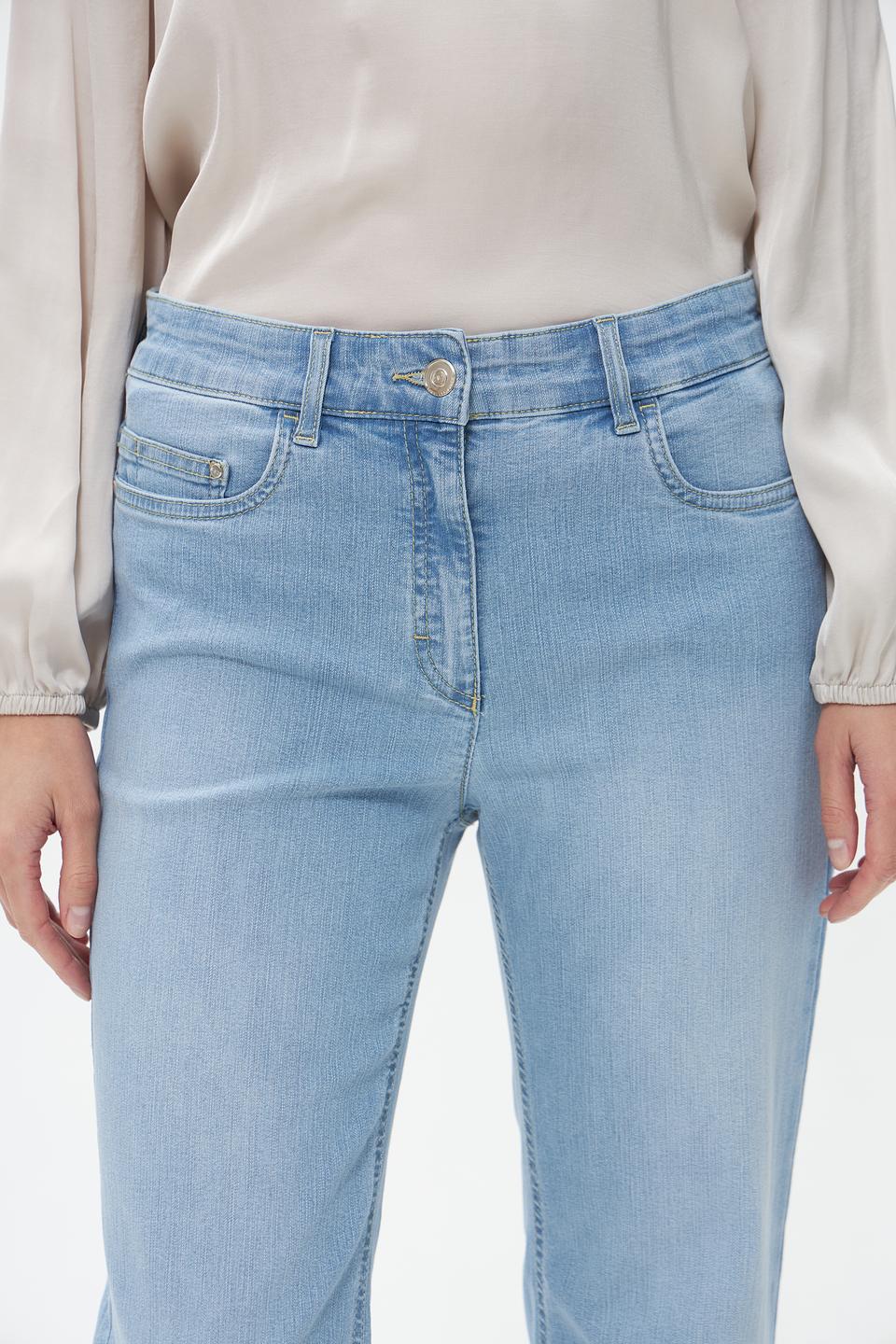 Джинсы ZRS прямого кроя голубые