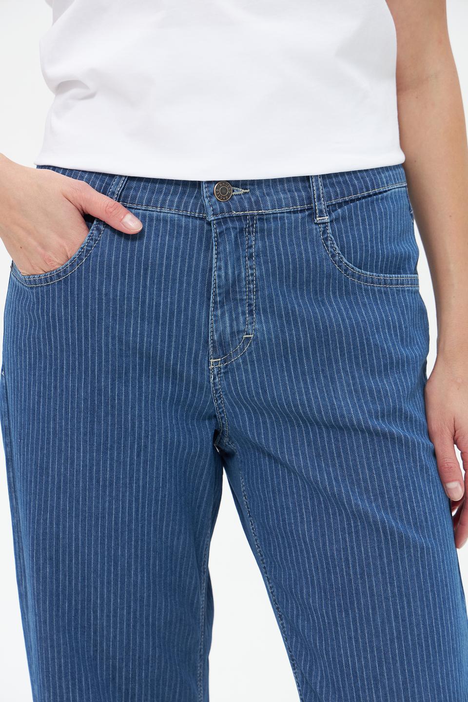 Джинсы Angels в полоску