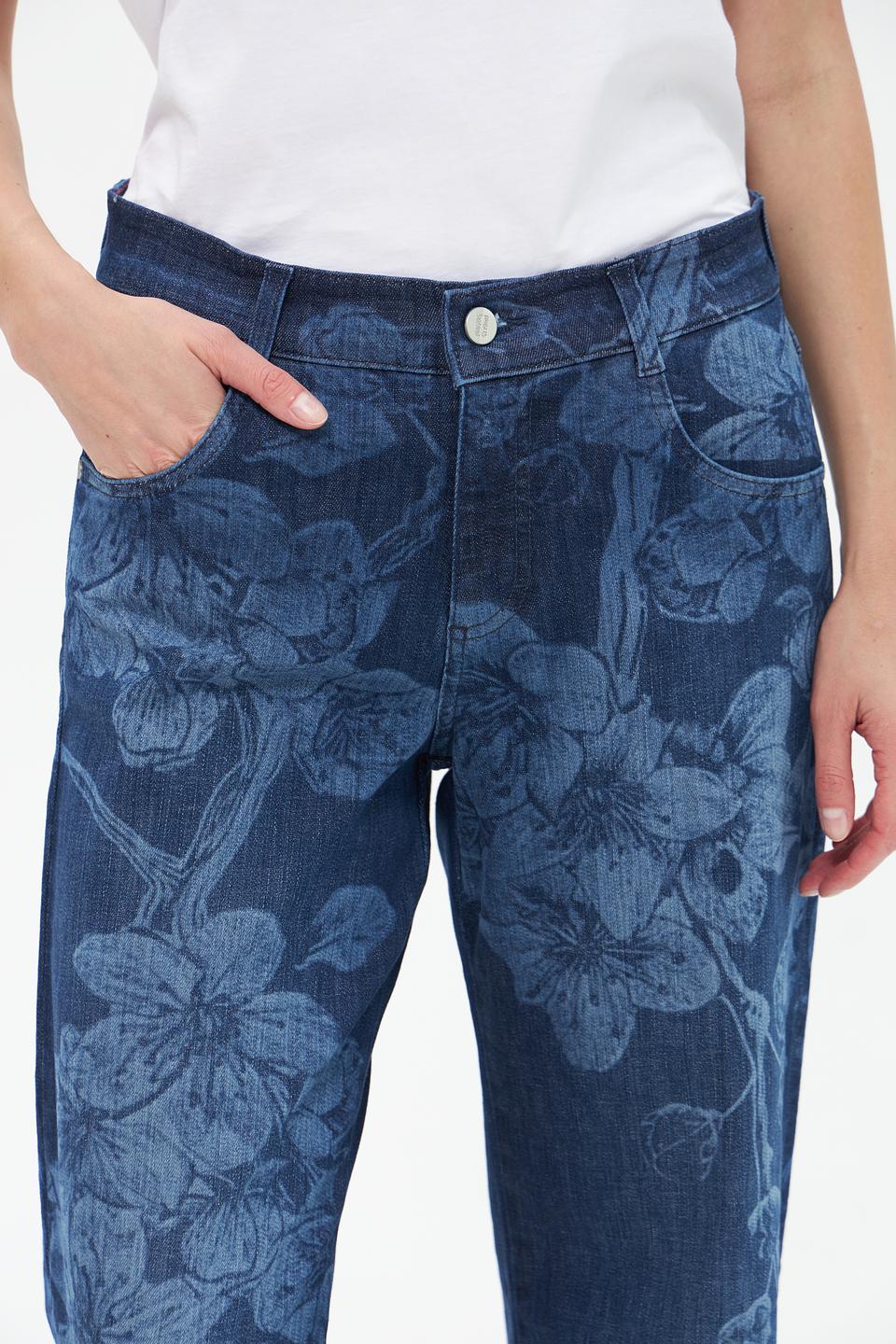 Джинсы Angels с цветочным принтом