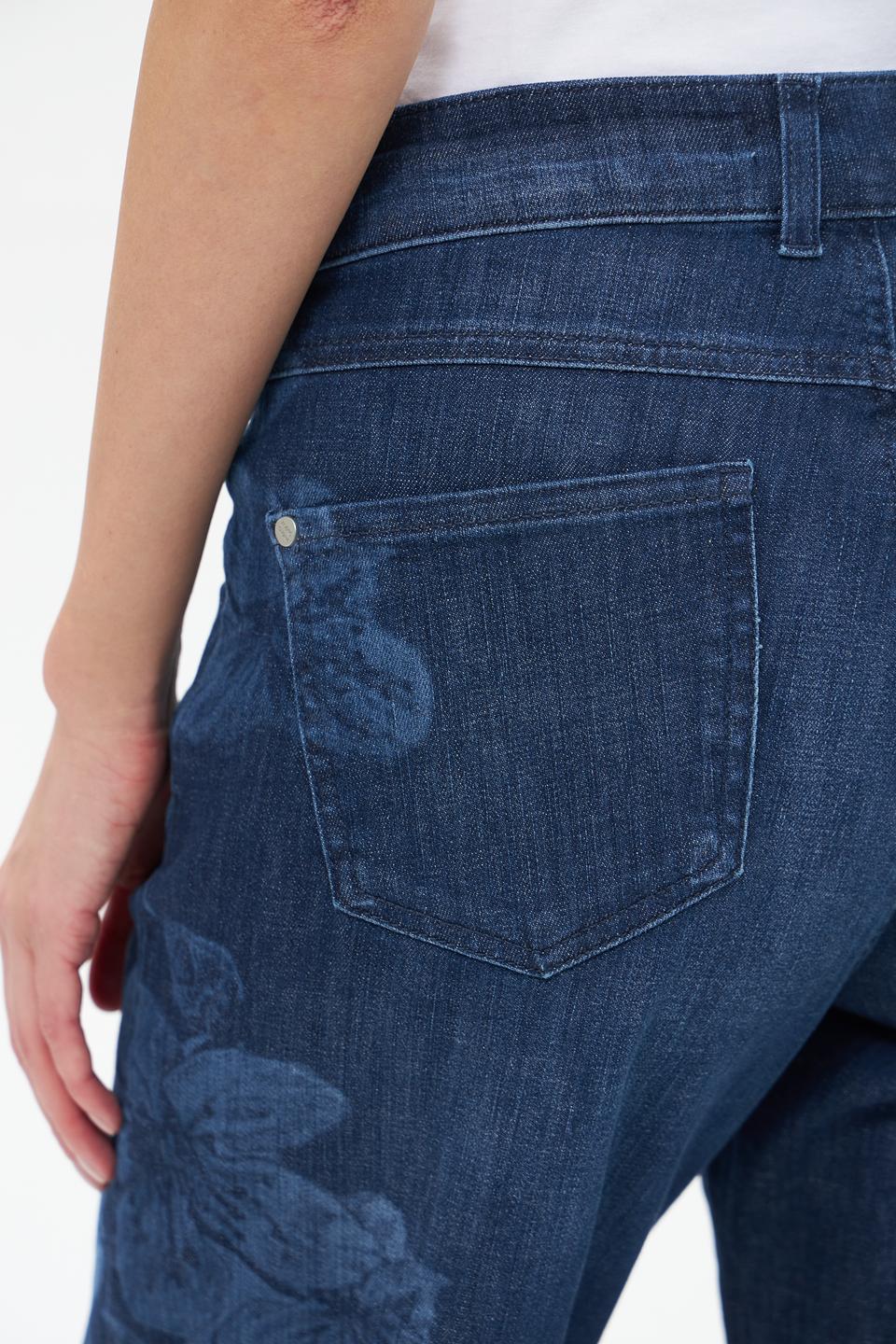 Джинсы Angels с цветочным принтом