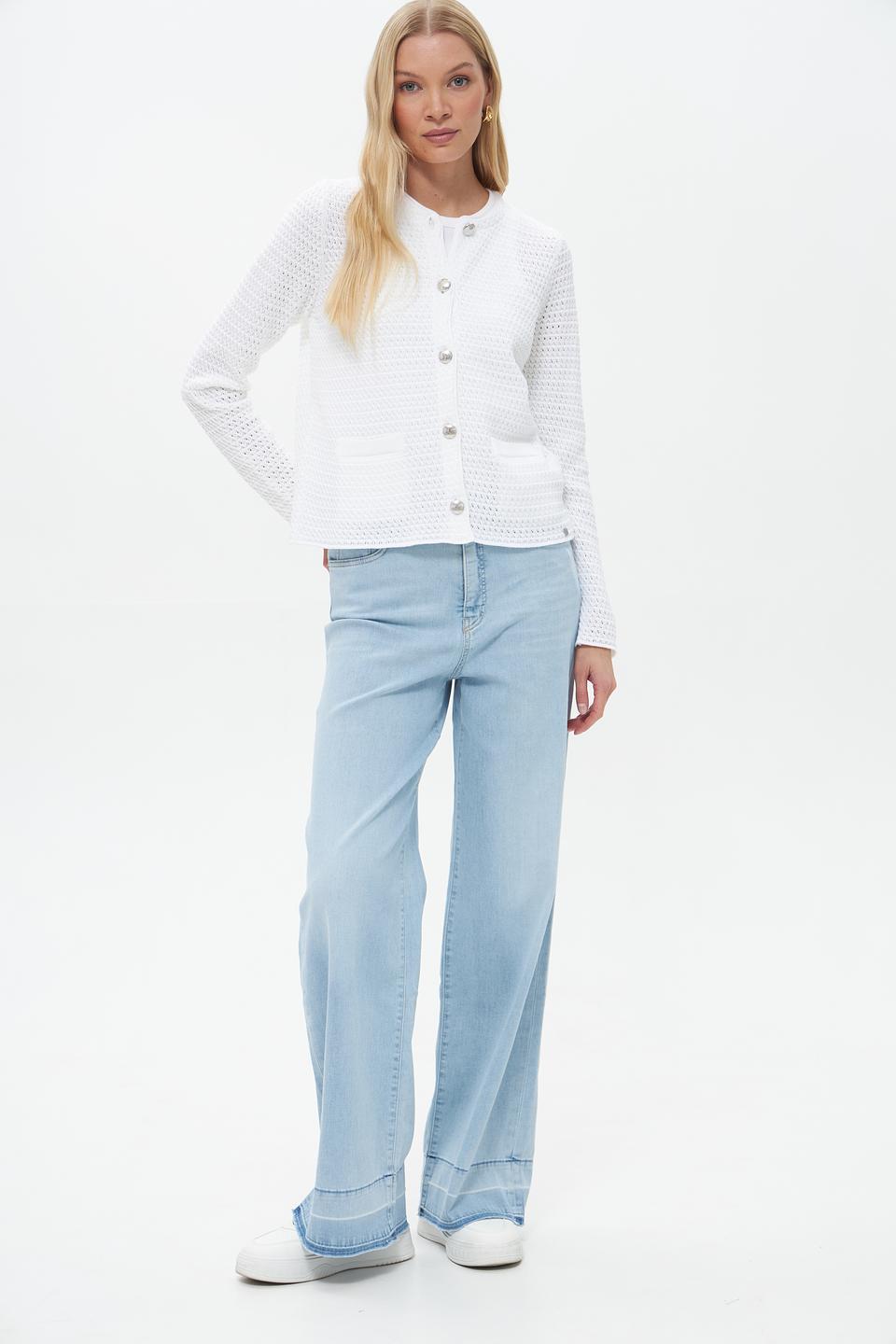 Жакет Gollehaug ажурный белый