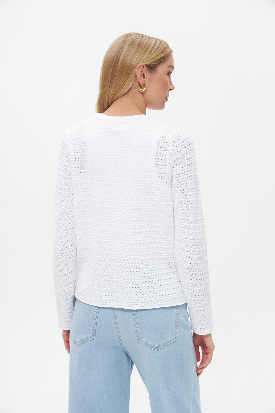 Жакет Gollehaug ажурный белый