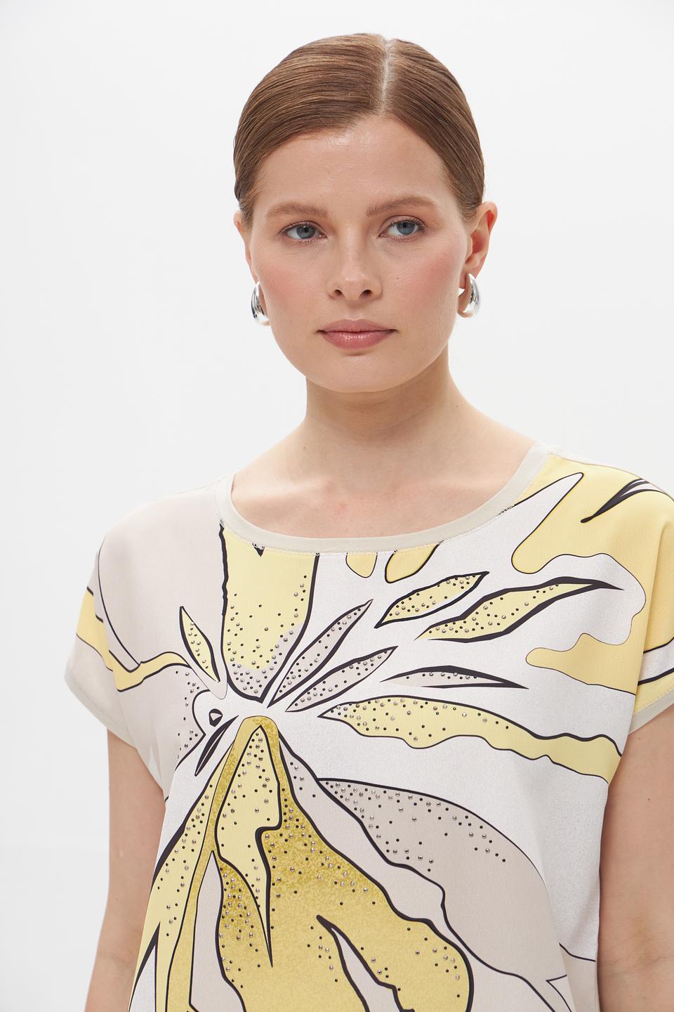 Футболка Gollehaug с принтом листьев