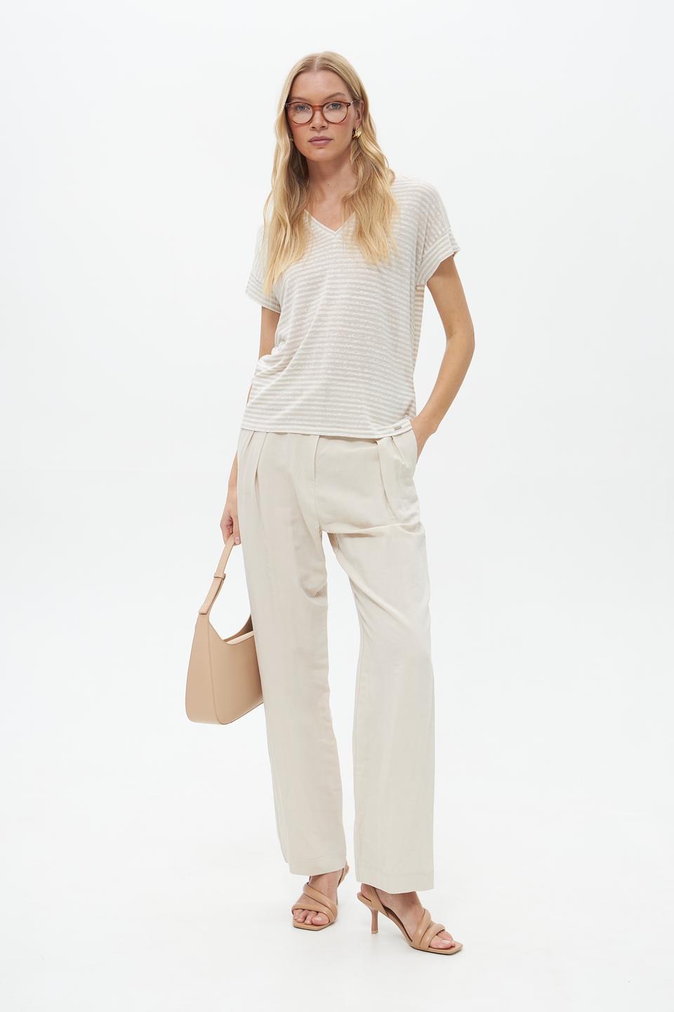 Брюки Catnoir классические бежевые