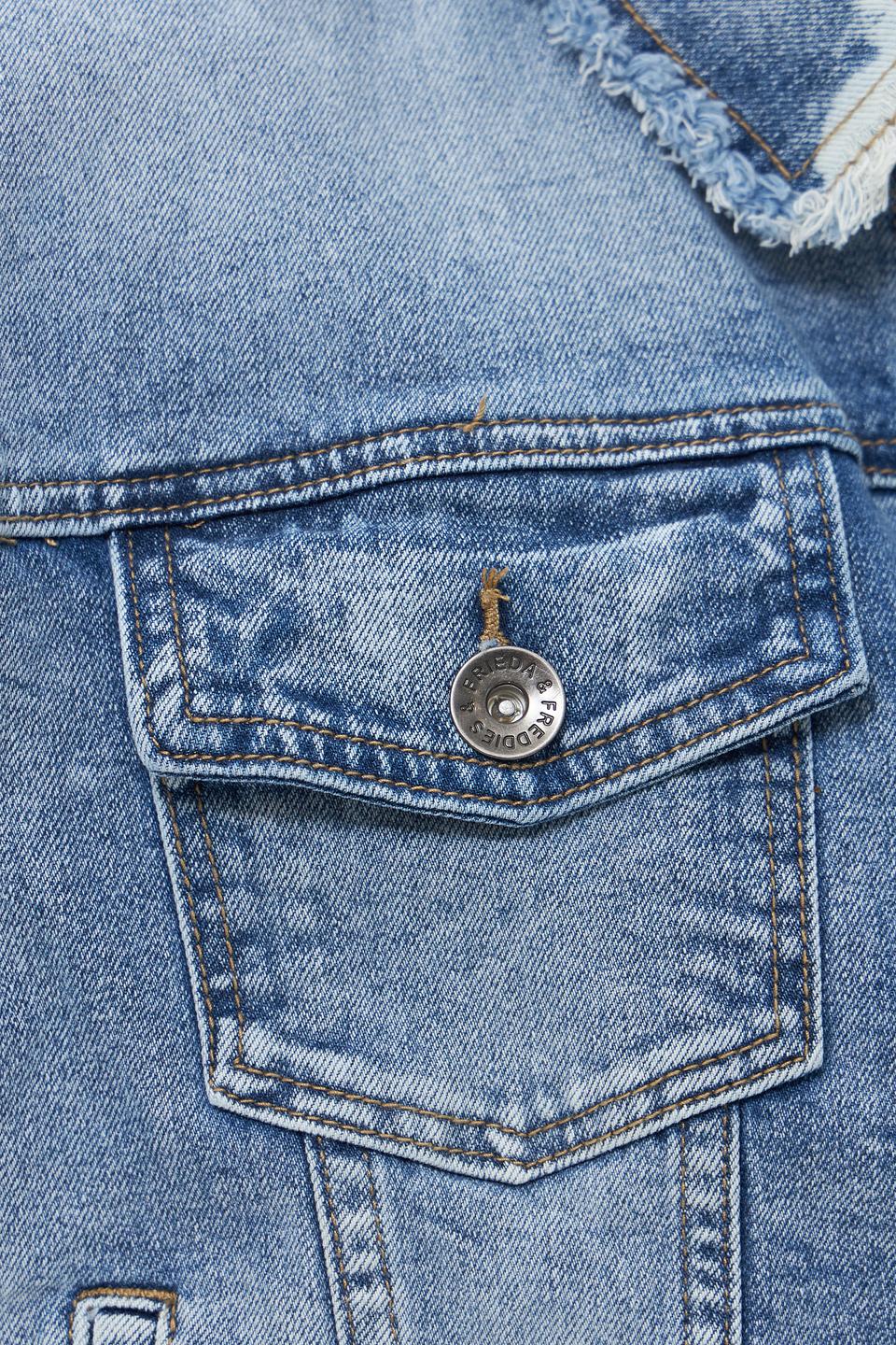 Жилет Frieda and Freddies джинсовый с мехом