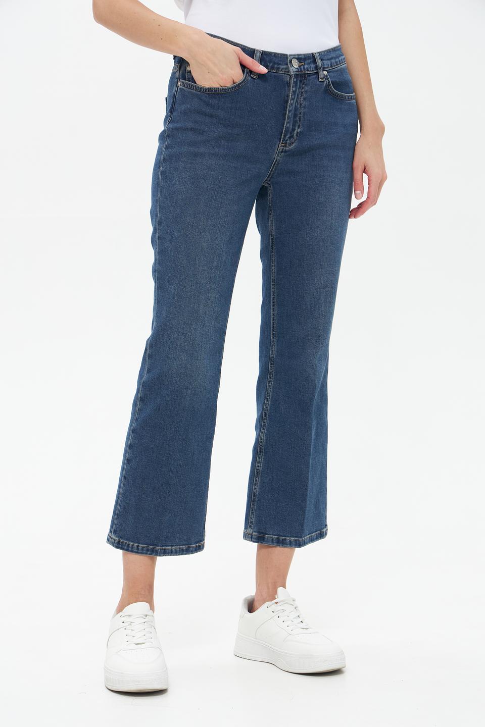 Джинсы клёш Oui синие