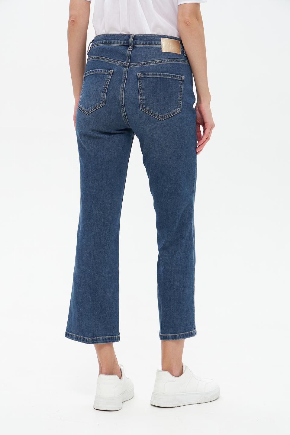 Джинсы клёш Oui синие