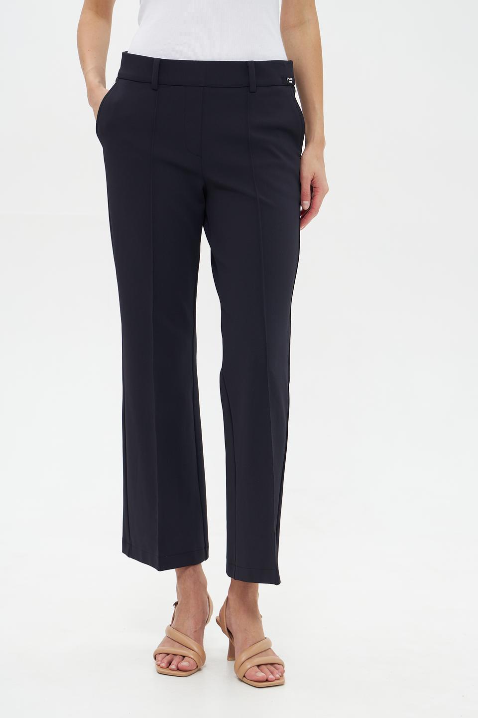 Брюки клёш Cambio тёмно-синие