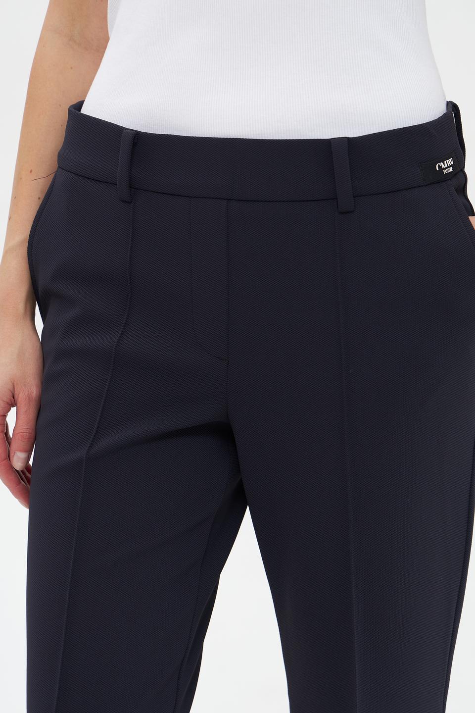 Брюки клёш Cambio тёмно-синие