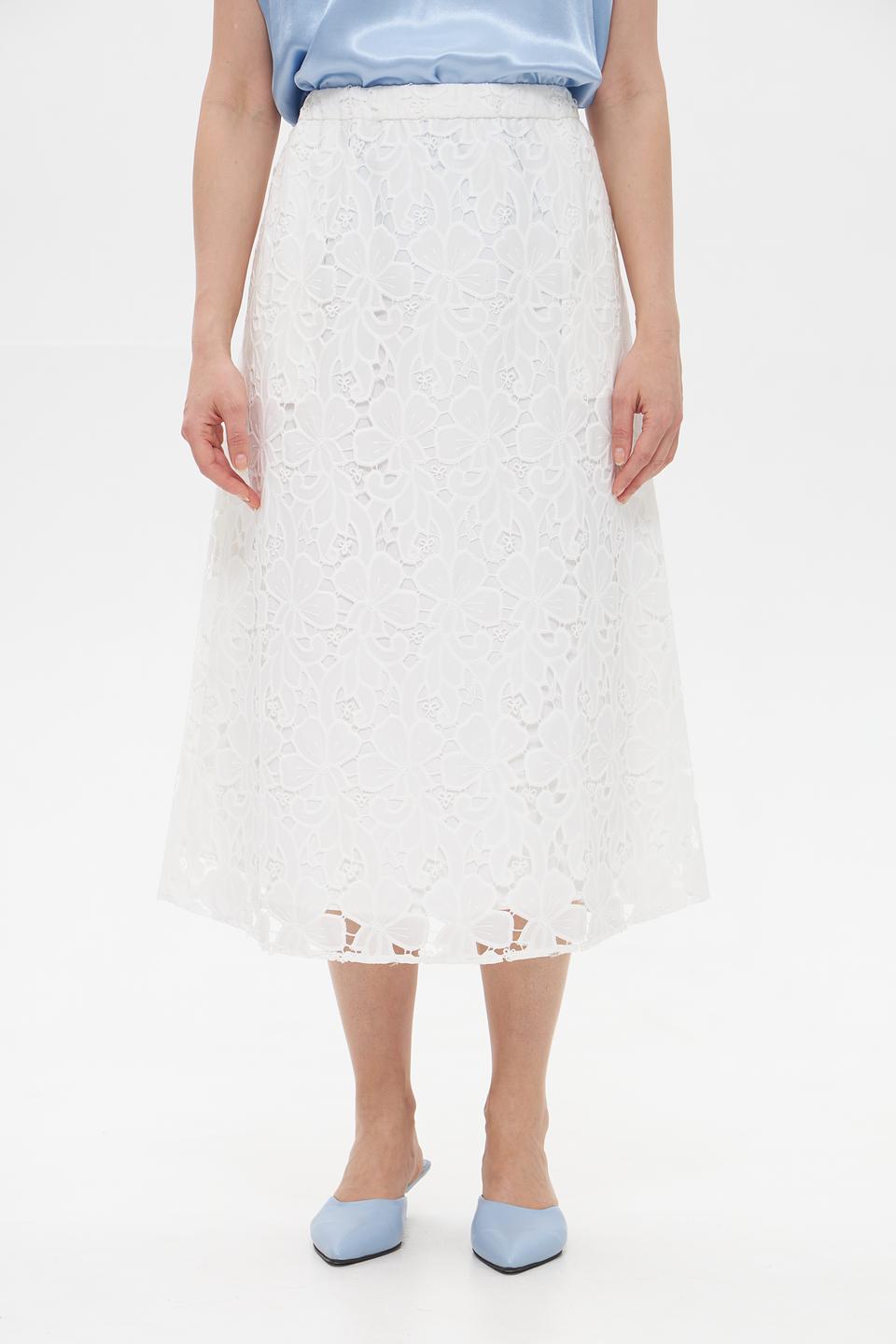 Юбка UNQ с цветочным кружевом