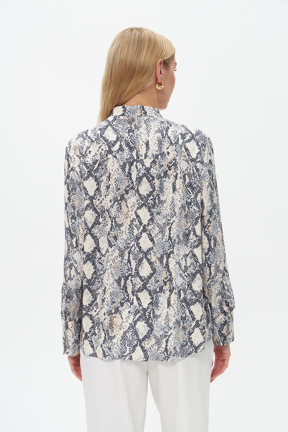 Блуза Oui с принтом змеи
