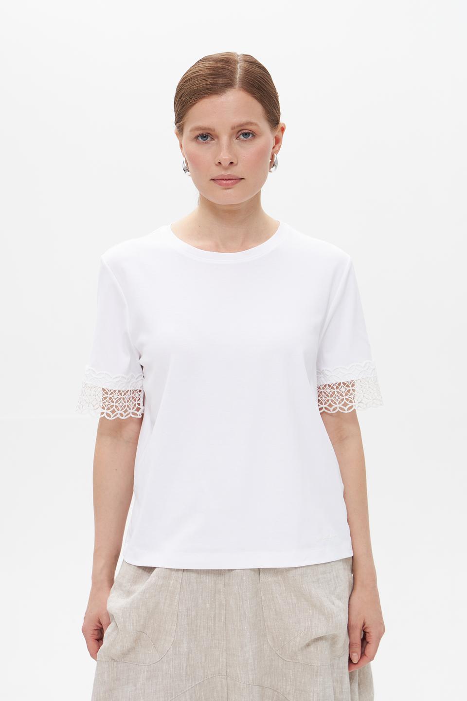 Футболка Marc Cain с кружевом