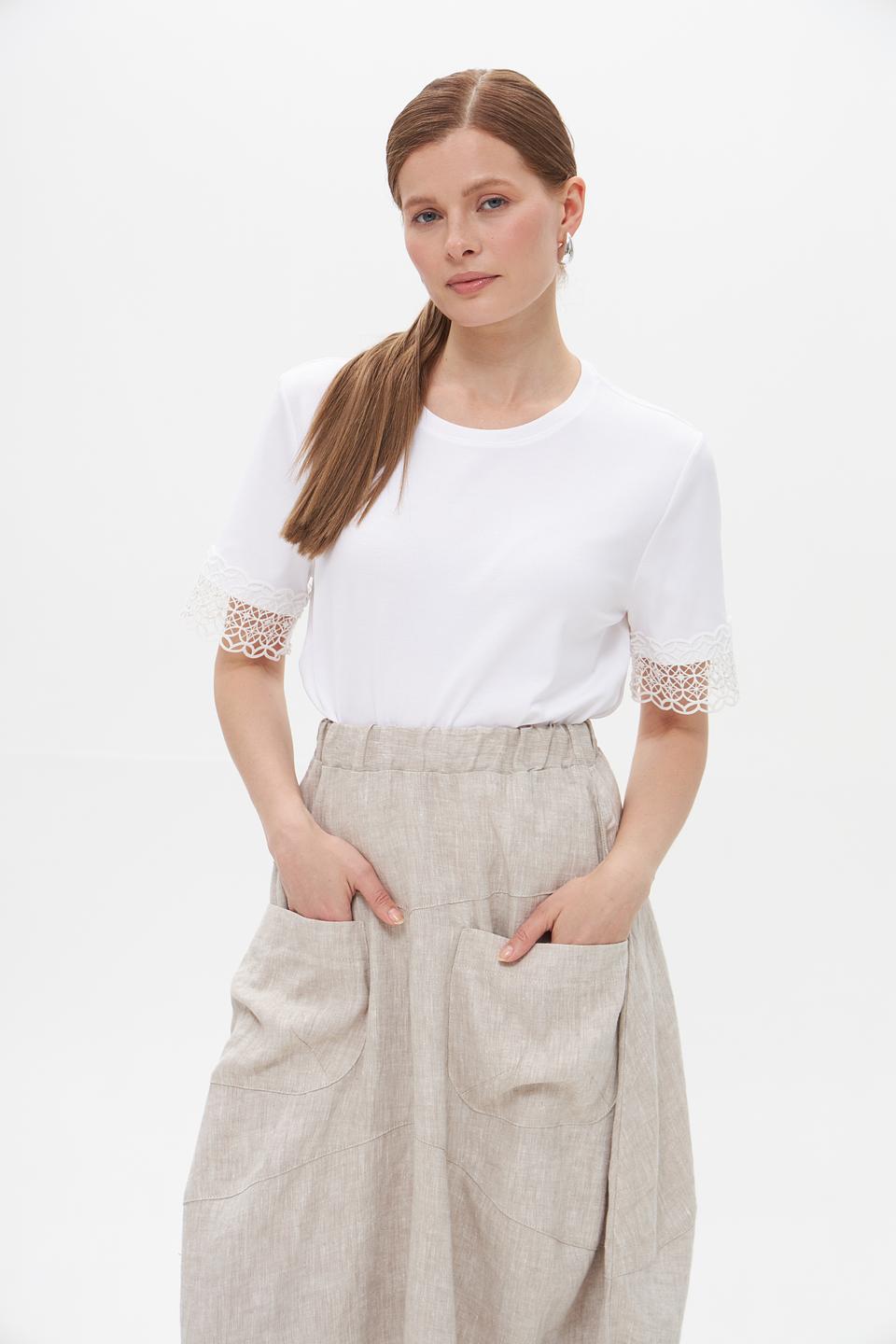 Футболка Marc Cain с кружевом