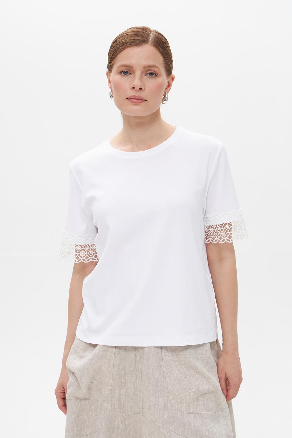 Футболка Marc Cain с кружевом