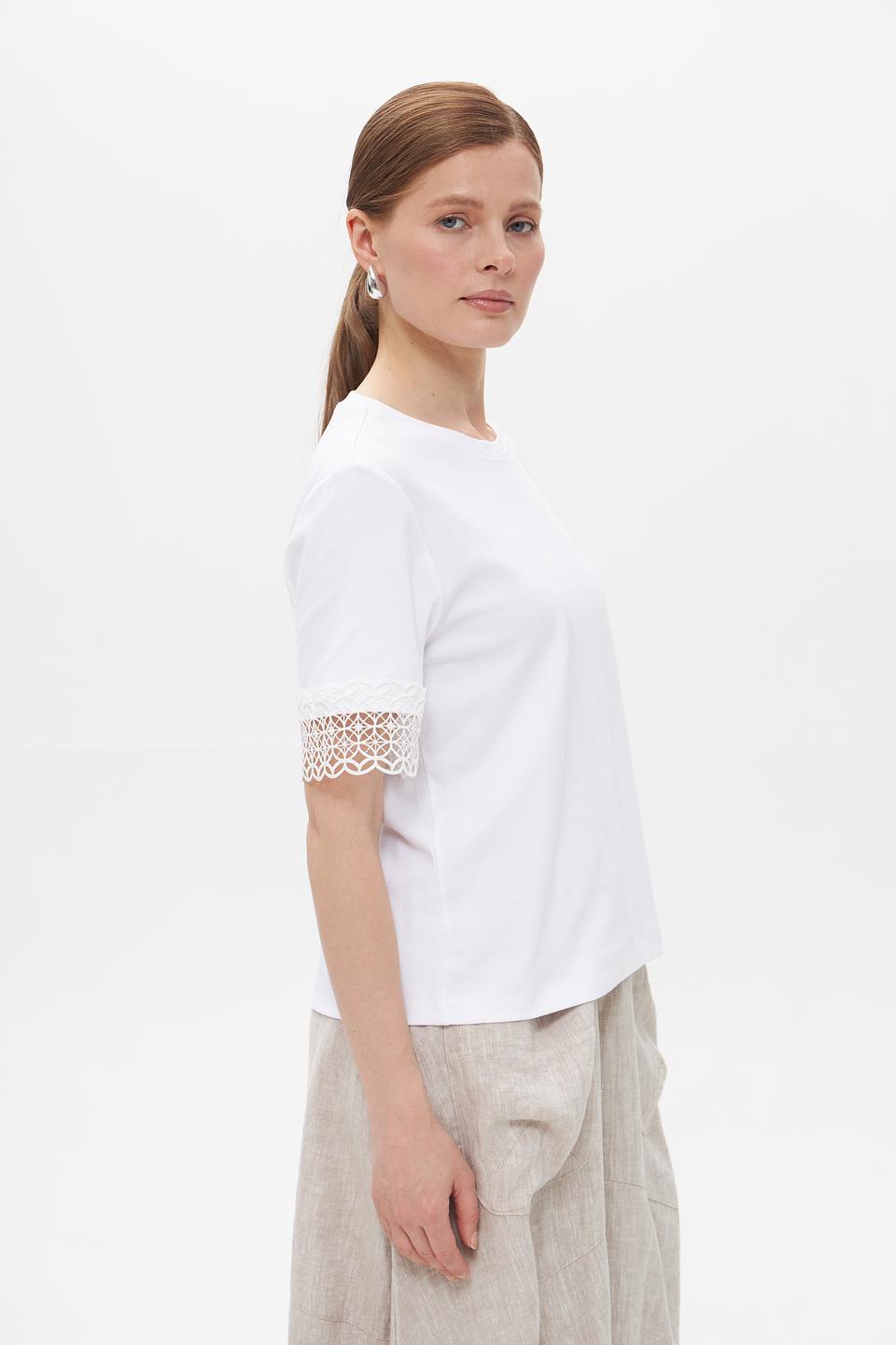 Футболка Marc Cain с кружевом