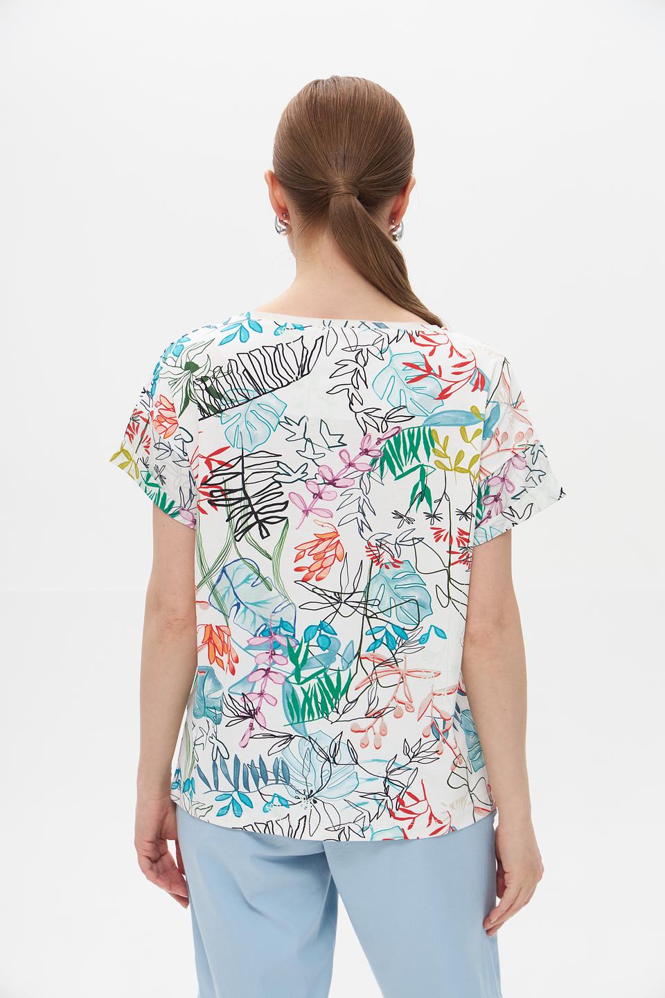 Футболка Marc Cain с цветочным принтом