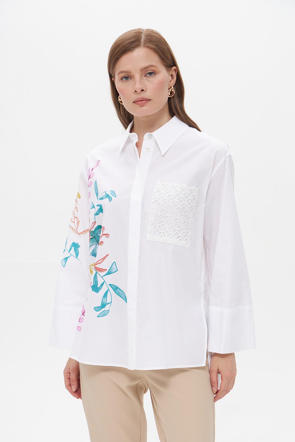 Блуза Marc Cain с вышивкой