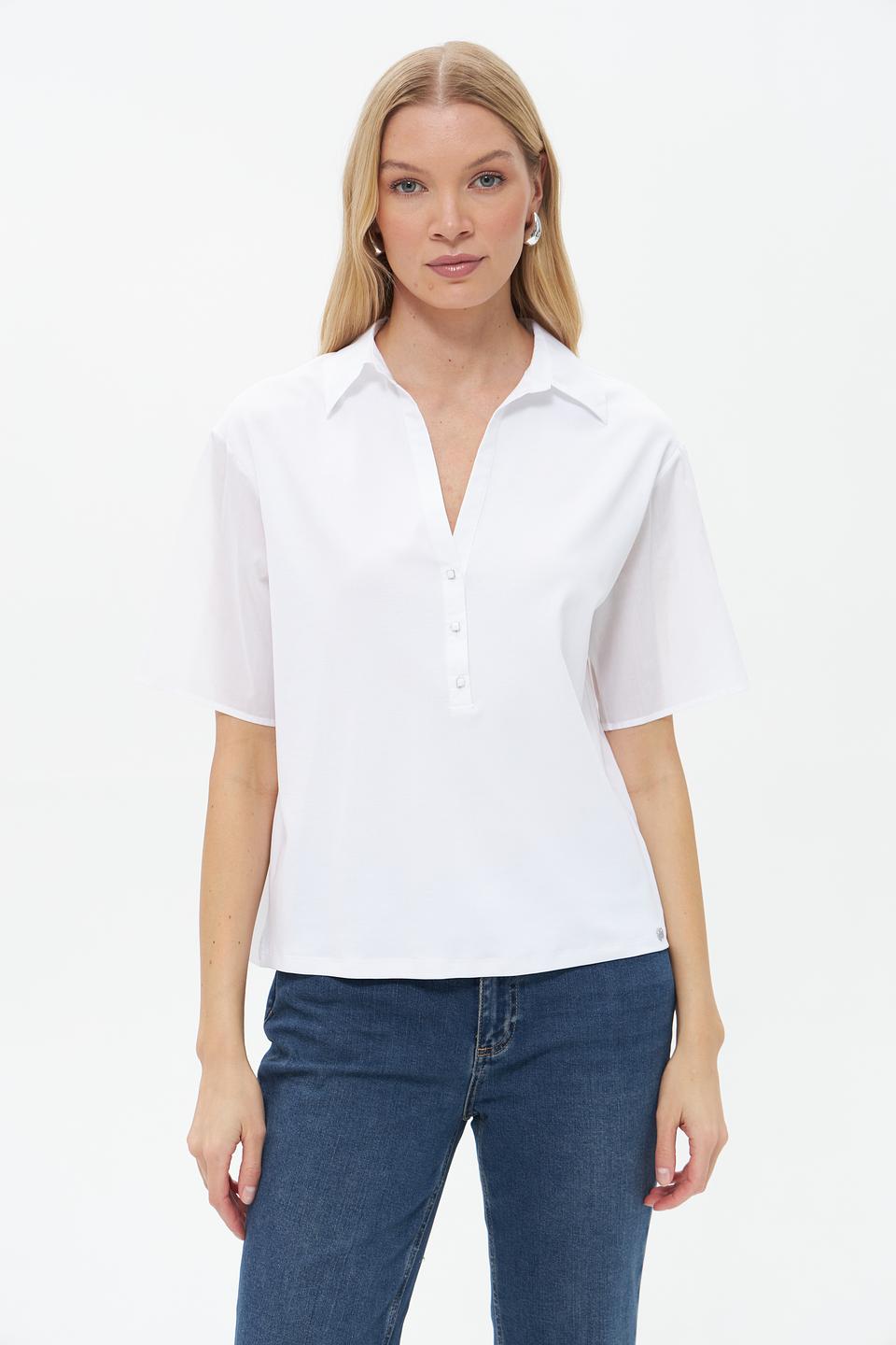 Блуза Marc Cain с V-образным вырезом