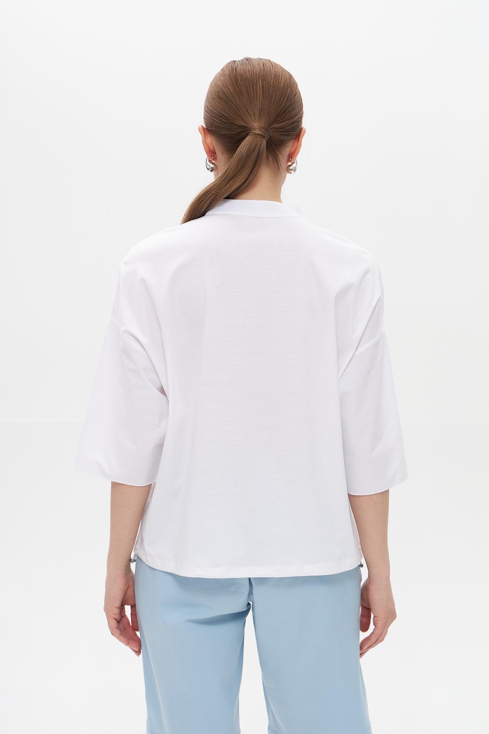 Блуза Marc Cain с принтом "Город"