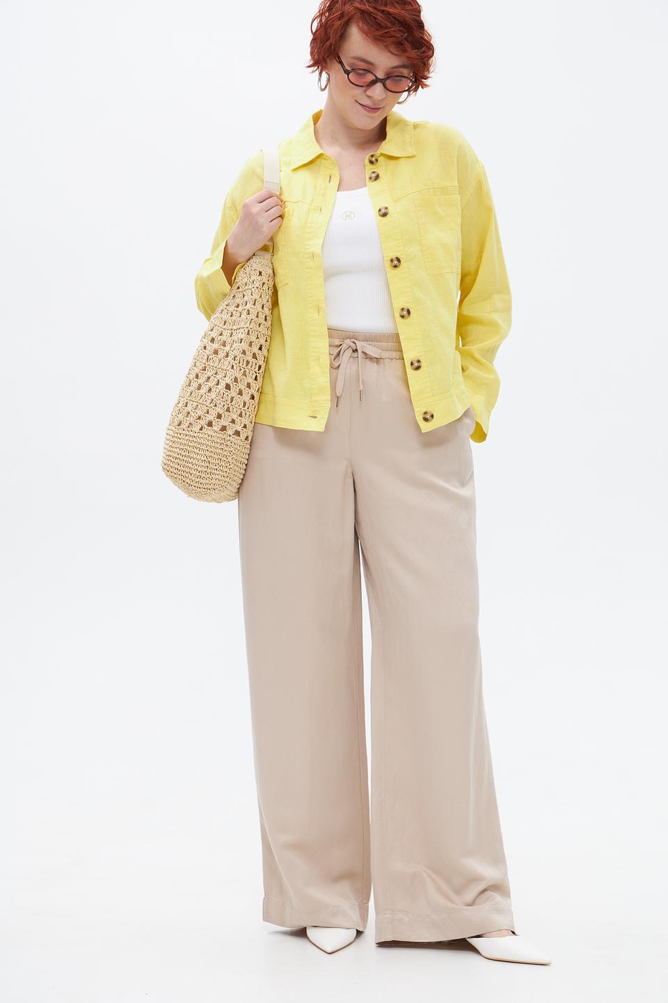 Брюки палаццо Marc Aurel бежевые