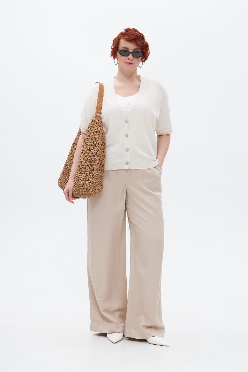 Брюки палаццо Marc Aurel бежевые