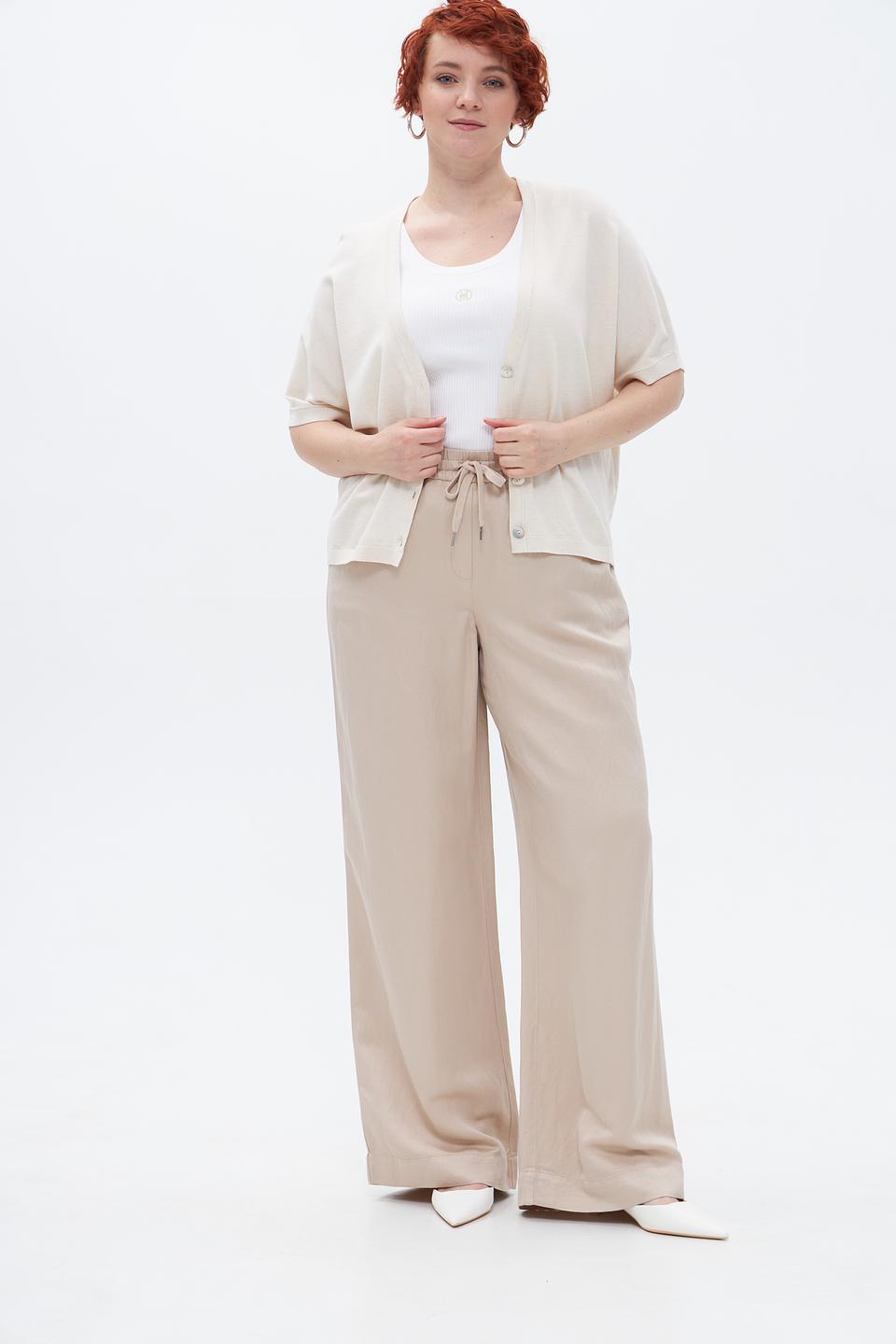 Брюки палаццо Marc Aurel бежевые