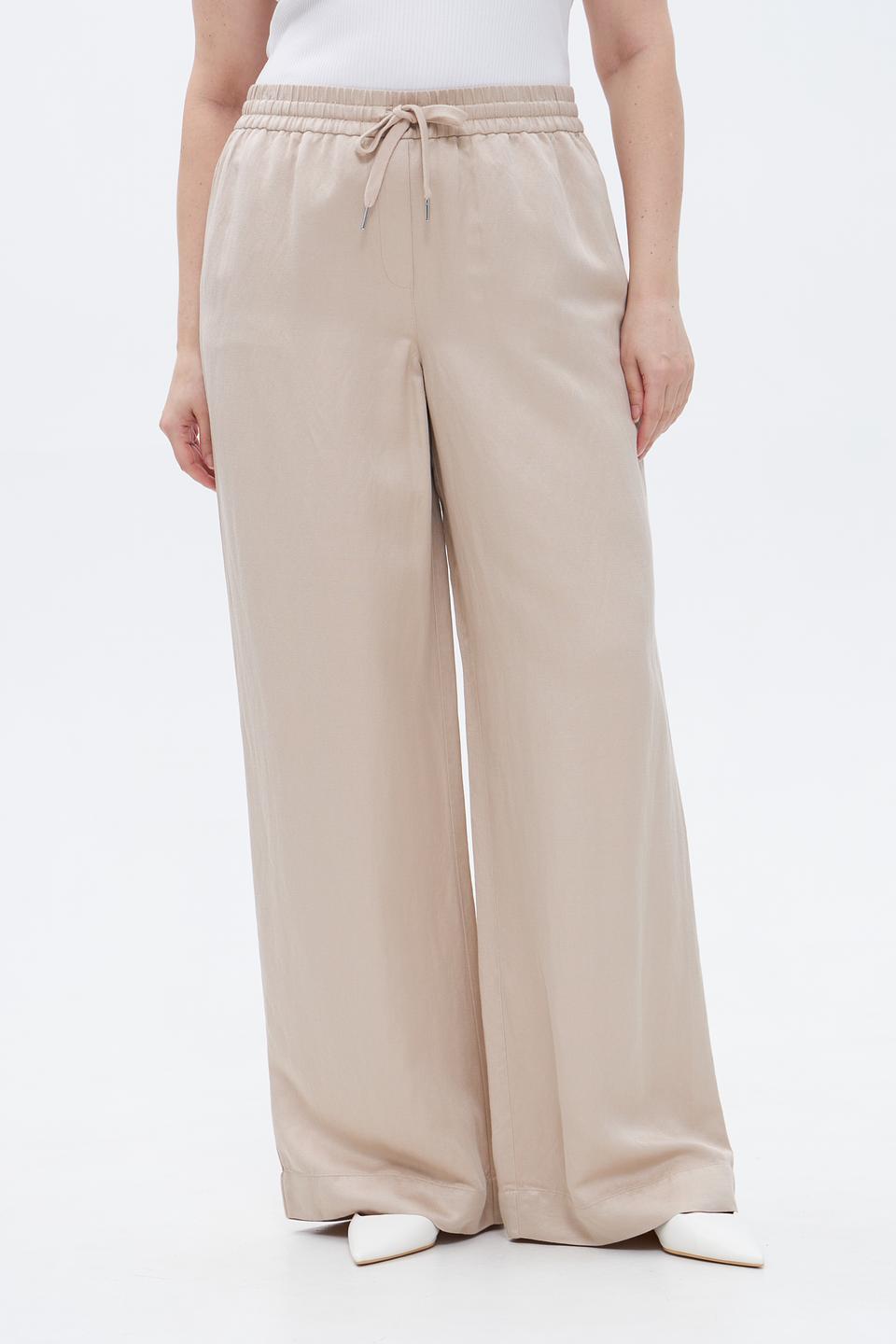 Брюки палаццо Marc Aurel бежевые