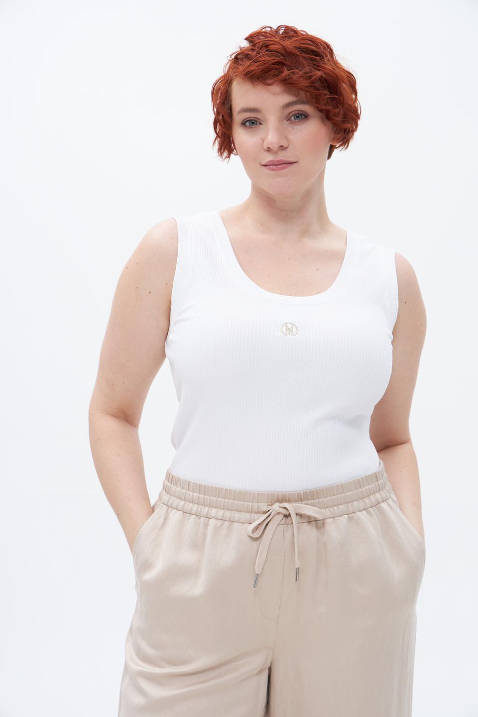 Топ Marc Aurel базовый белый