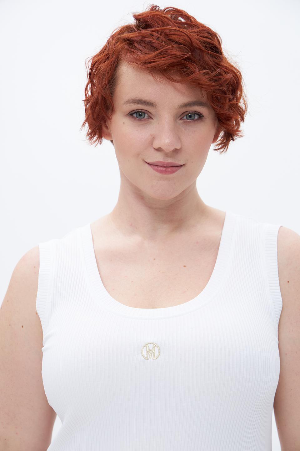 Топ Marc Aurel базовый белый