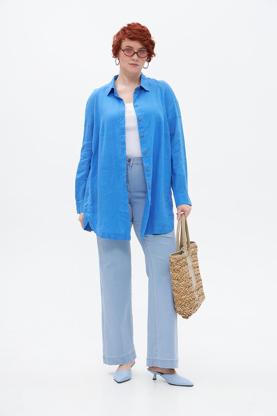 Джинсы ZRS прямые голубые