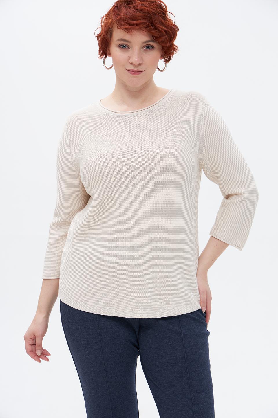 Пуловер Olsen с рукавом 3/4 бежевый