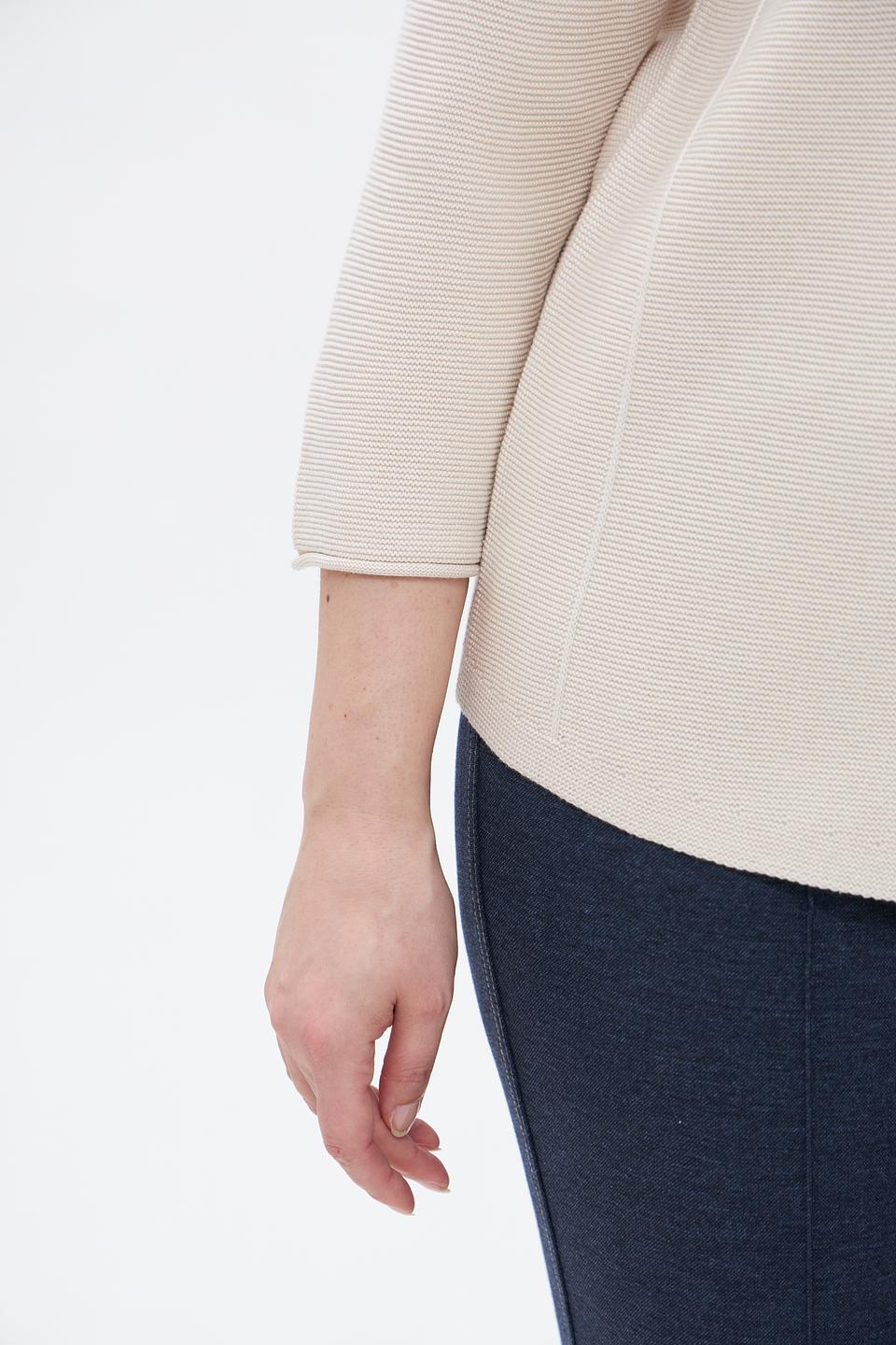 Пуловер Olsen с рукавом 3/4 бежевый