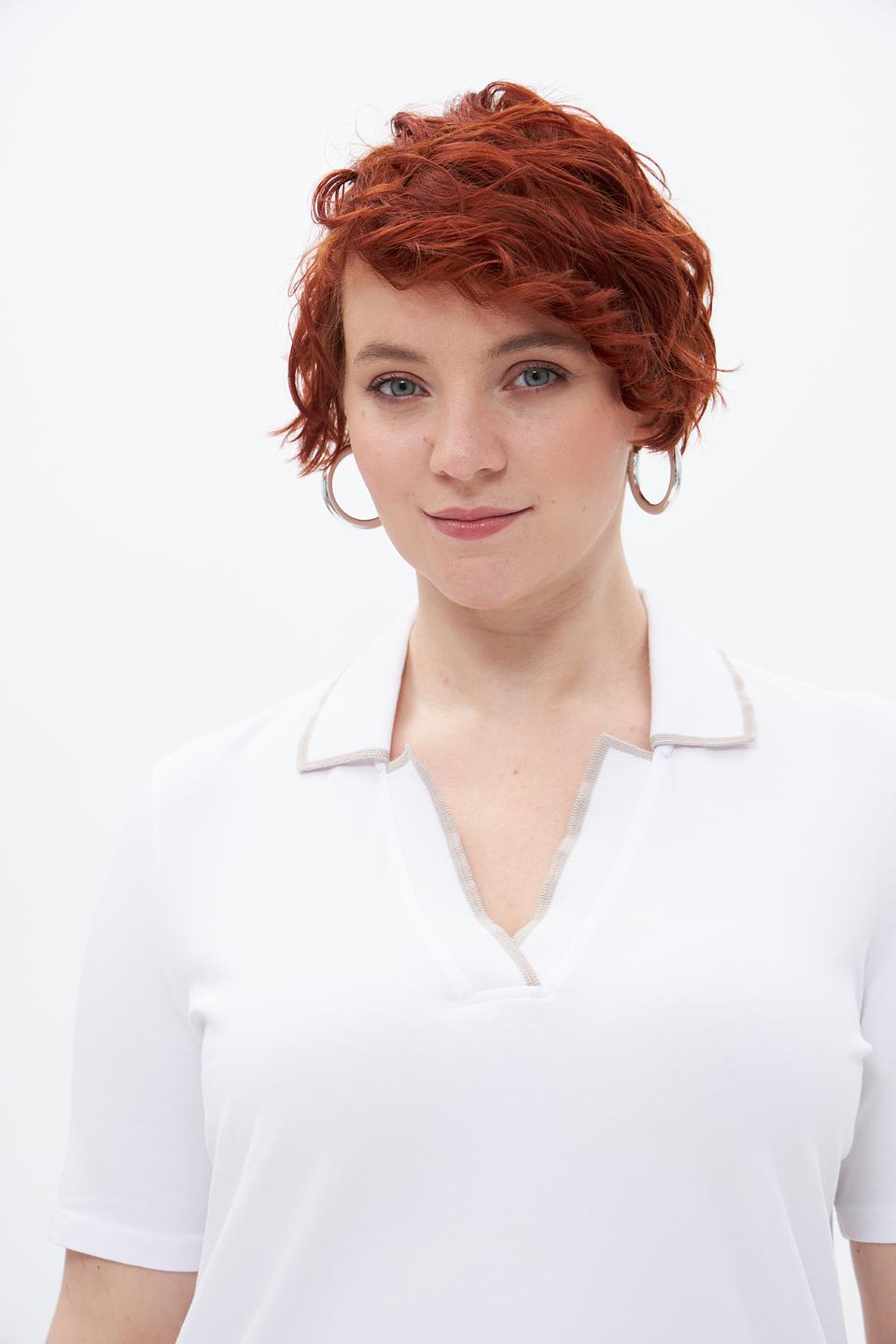 Блузка-поло Margittes белая