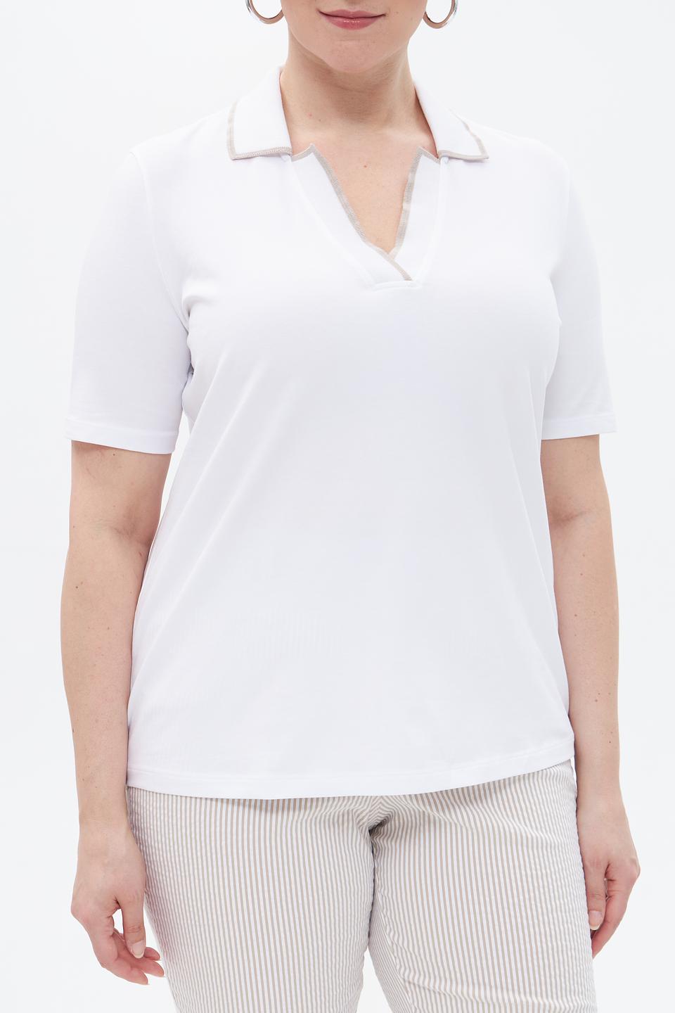 Блузка-поло Margittes белая