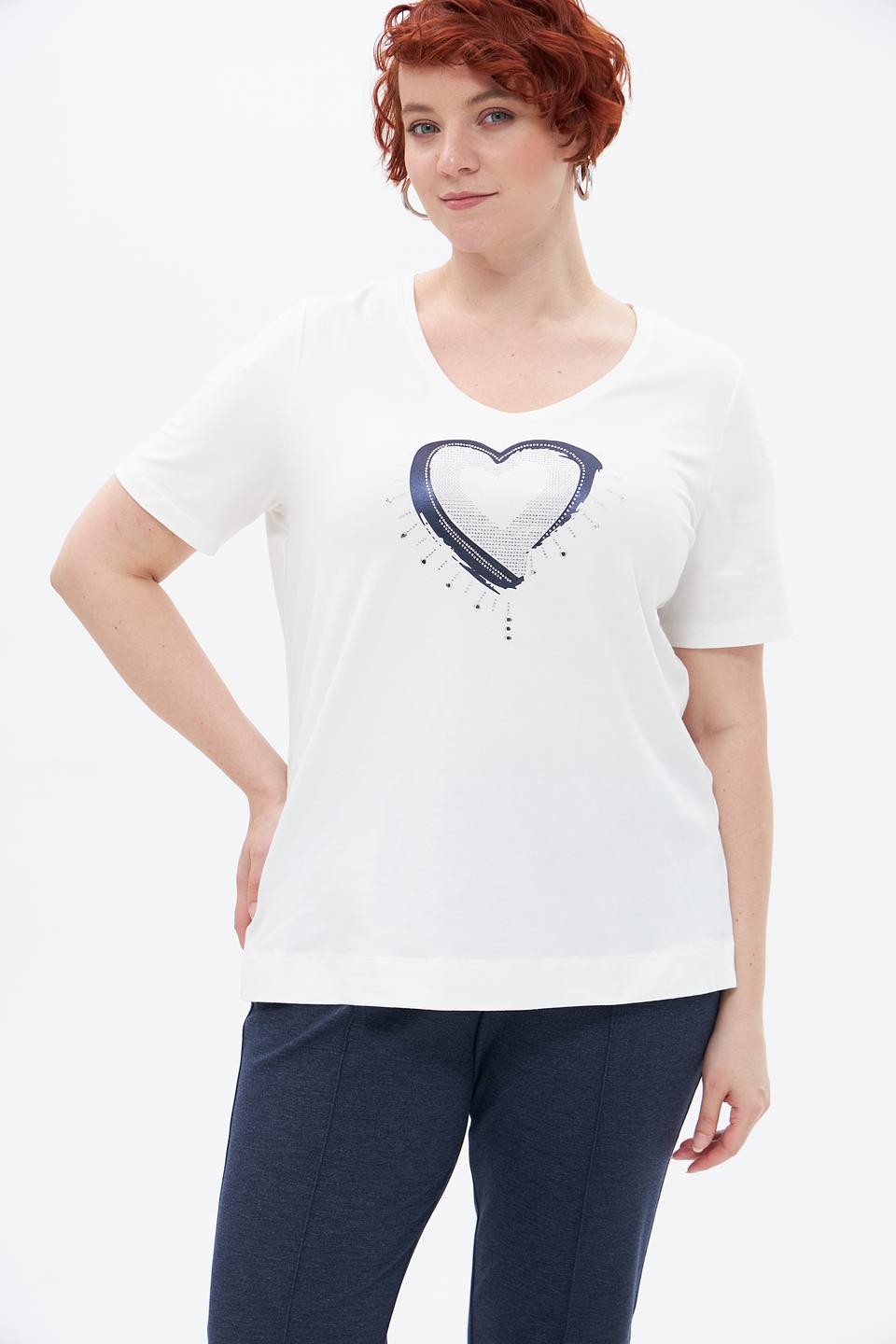 Футболка Samoon с сердцем