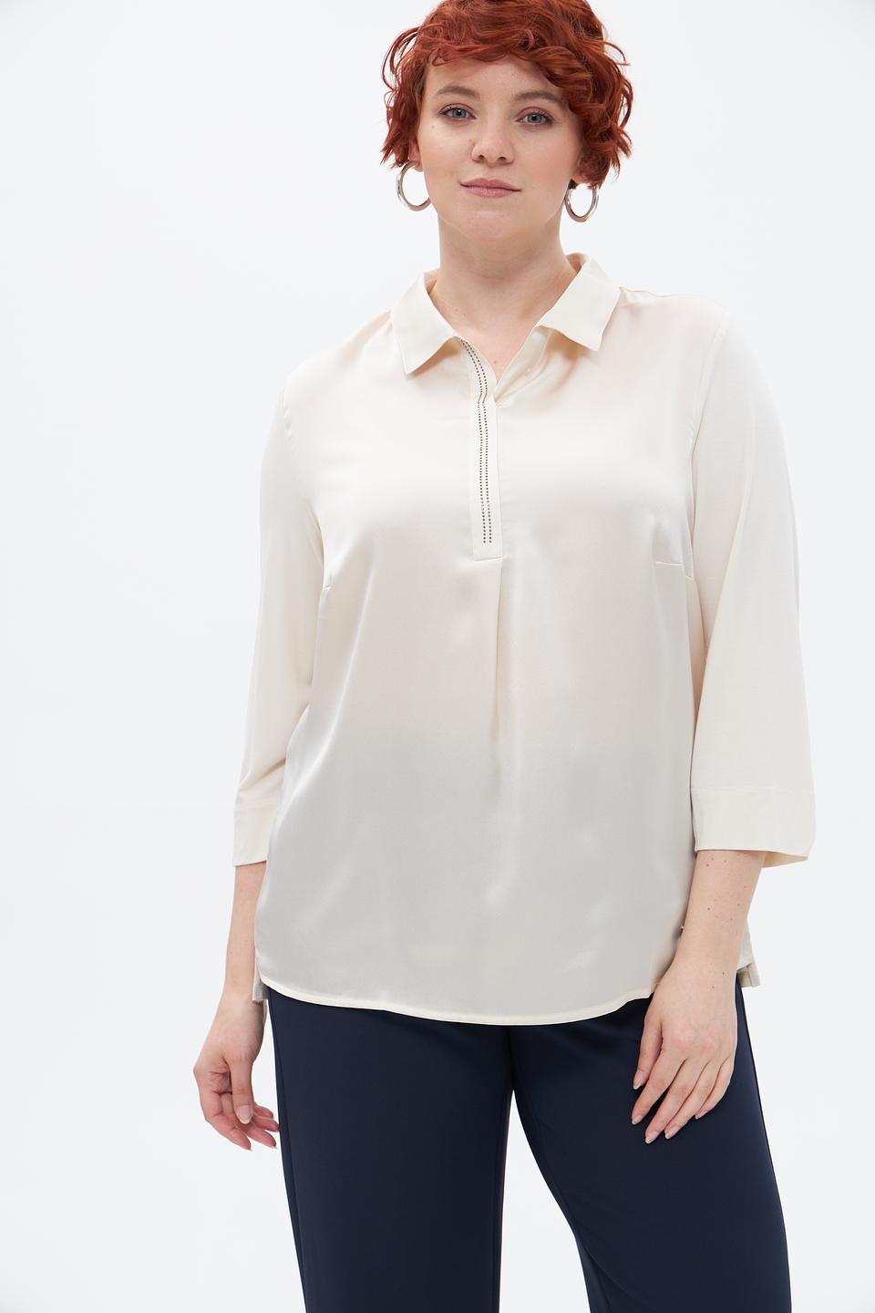 Блузка Barbara Lebek бежевая