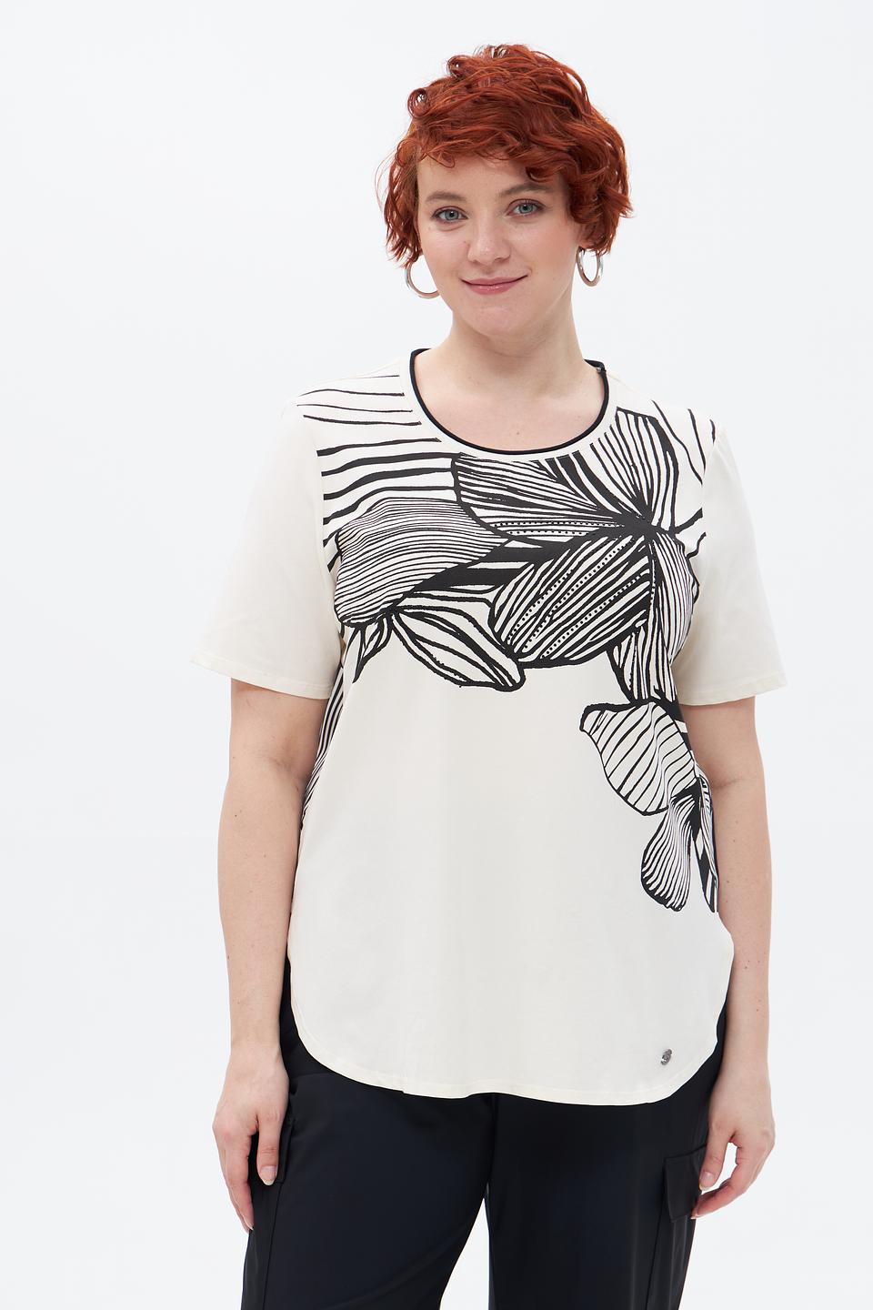 Блузка Lebek с цветочным принтом