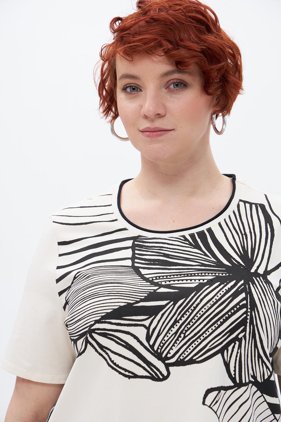 Блузка Lebek с цветочным принтом