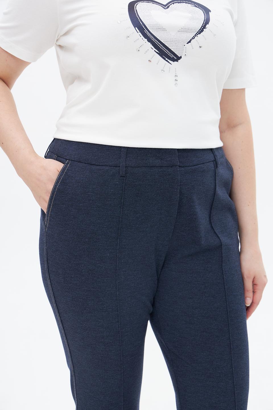 Брюки трикотажные Olsen синие