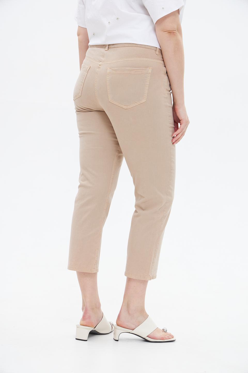Брюки капри Doris Streich бежевые