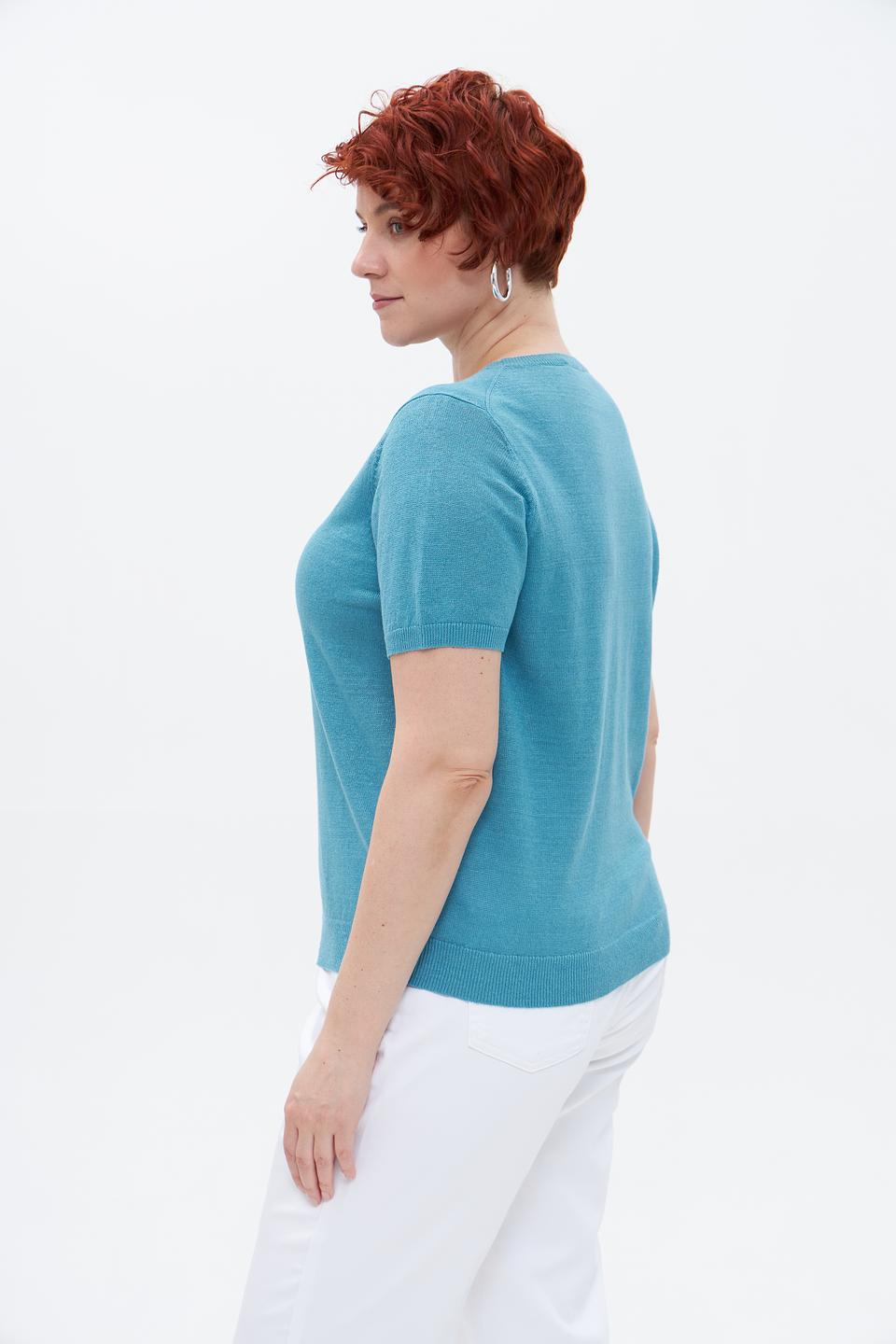 Пуловер Luisa Cerano бирюзовый