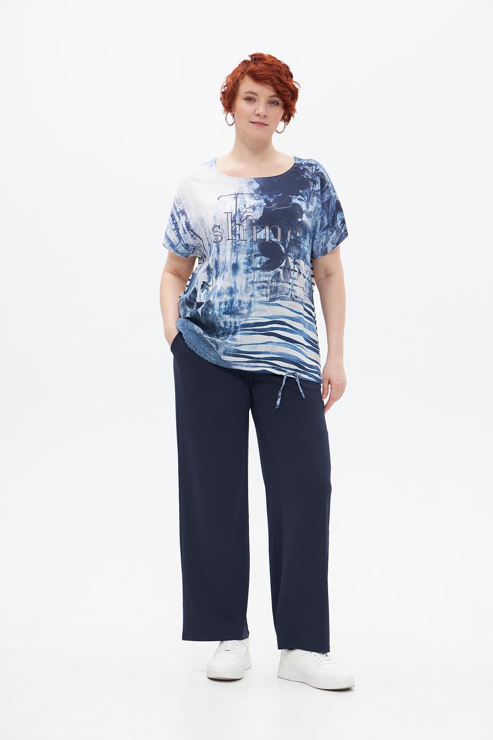 Брюки Barbara Lebek темно-синие