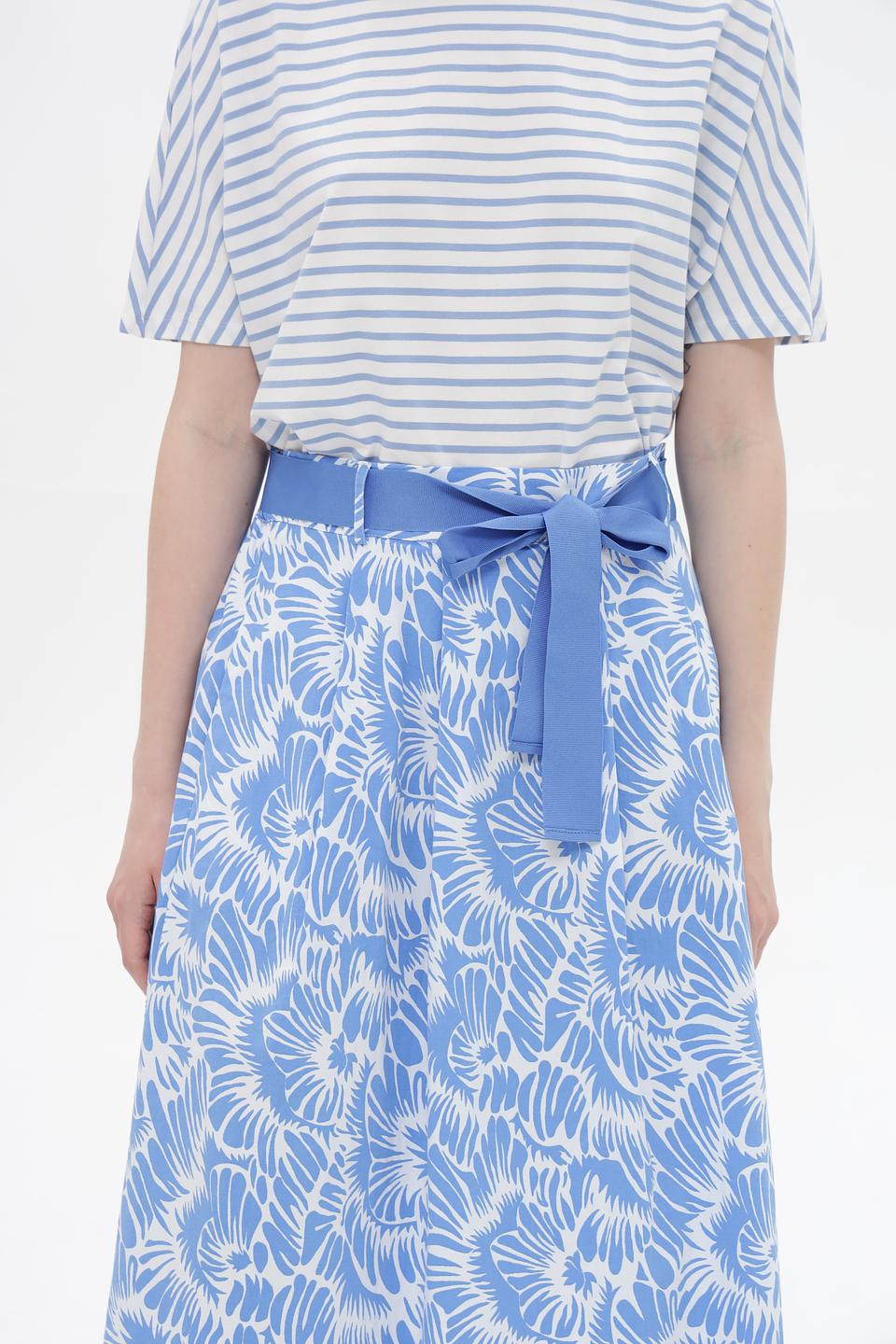 Юбка More and More с принтом голубой