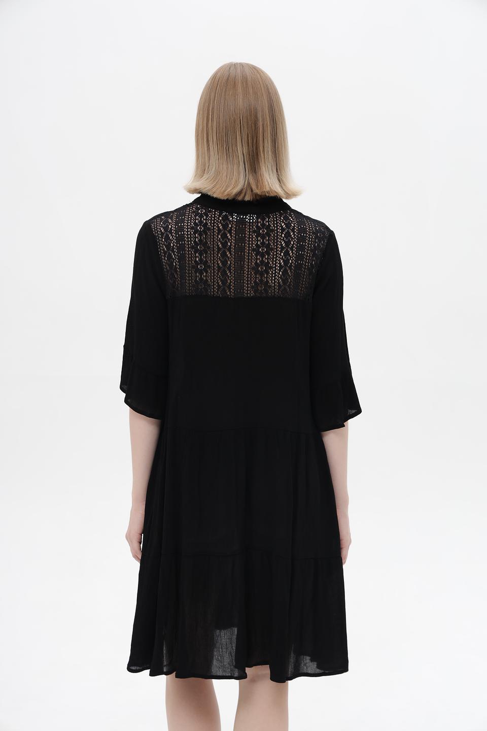 Платье Broadway чёрное с вышивкой