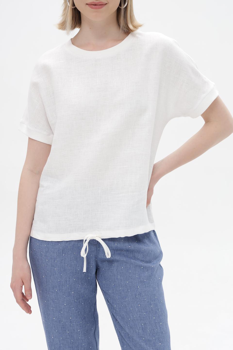 Блуза Electra style из льна белая