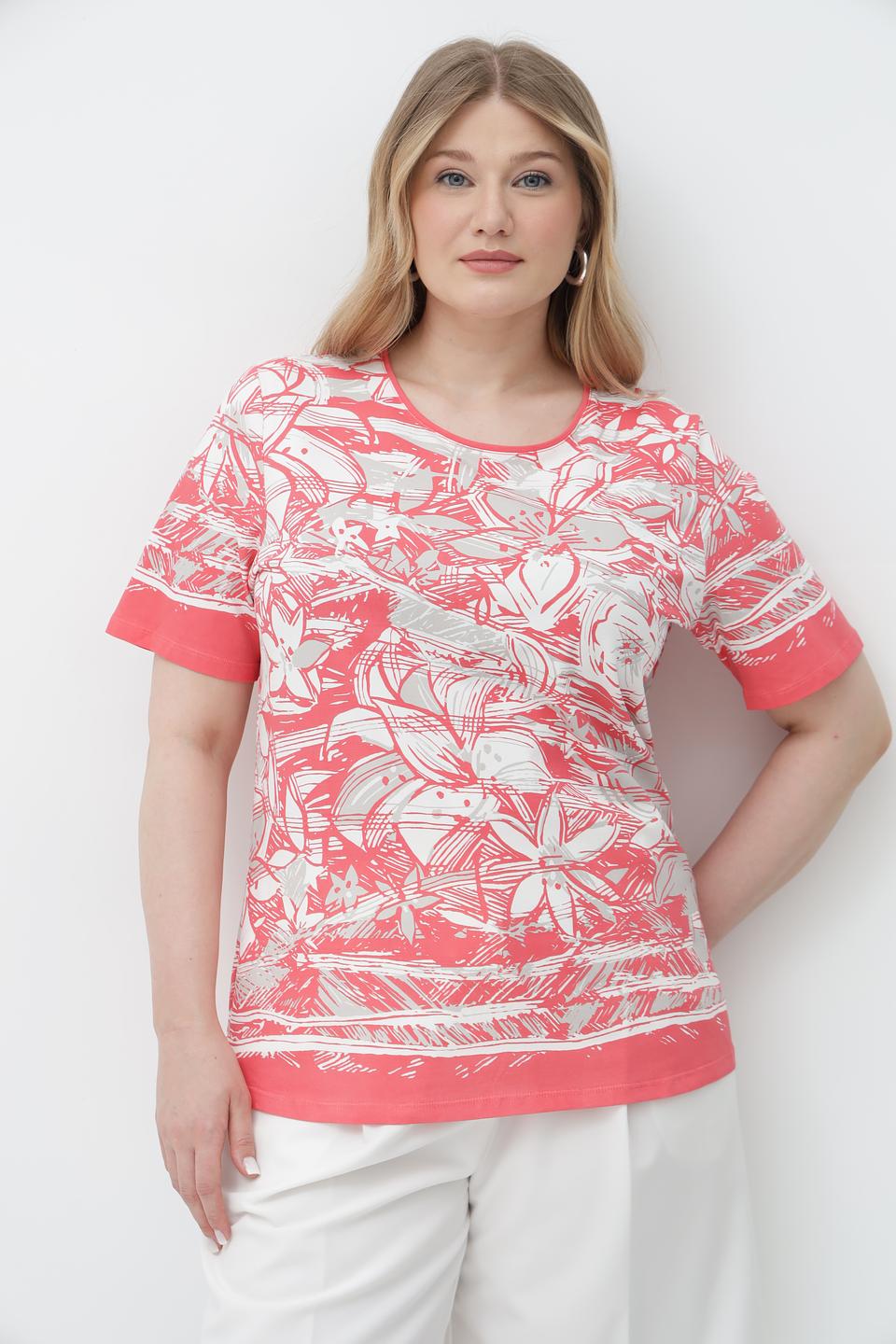 Футболка Lebek с принтом