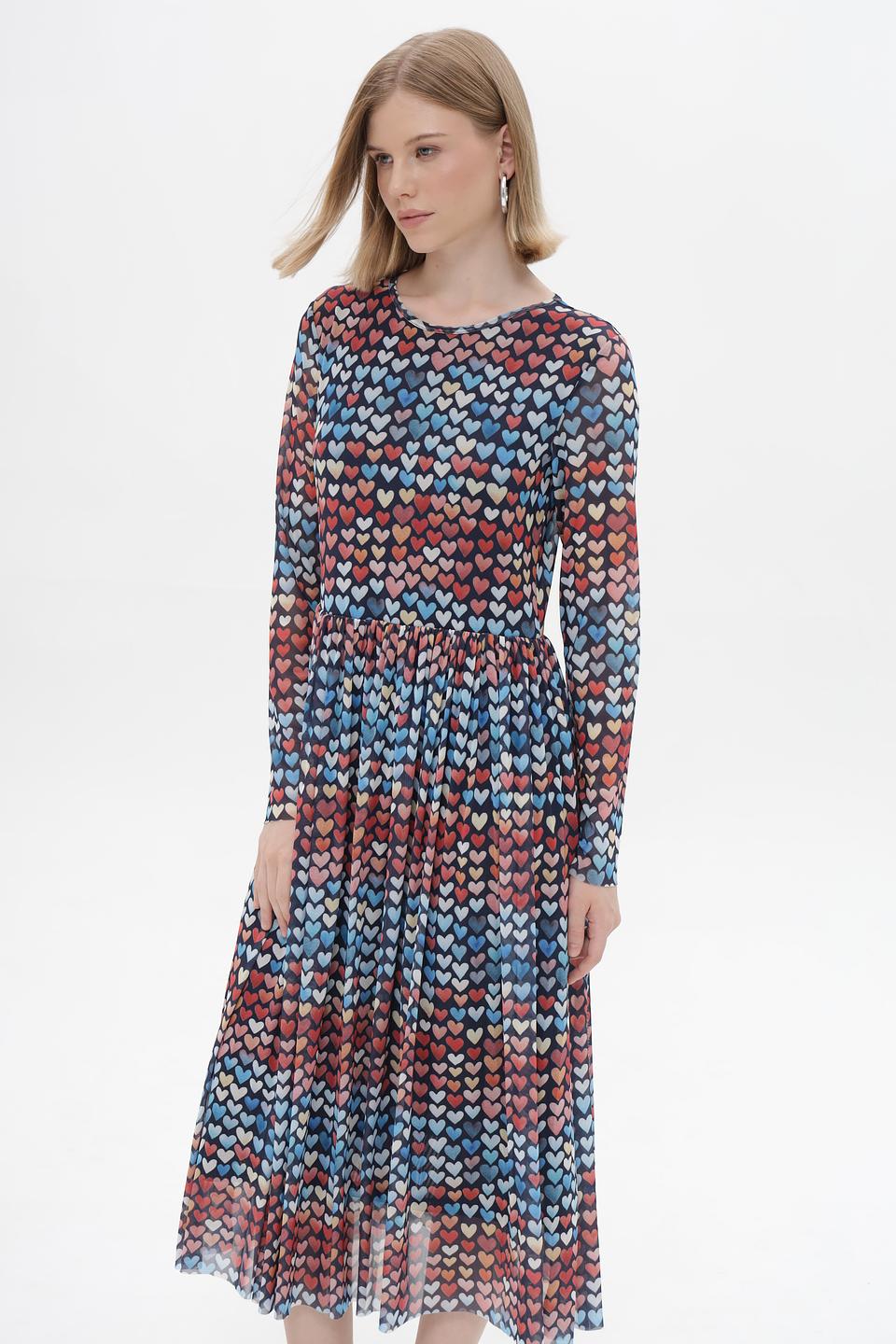 Платье Rich and Royal с принтом сердец
